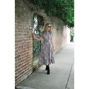 Julia Amory Betty Dress Lee Paisley - S